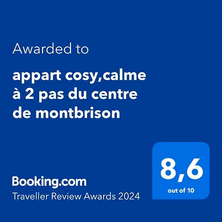 Cosy,calme A 2 Pas Du Centre De Apartment Montbrison